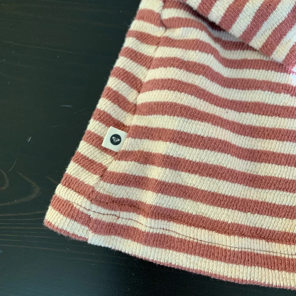 Roxy boho beach vibes hoodie pullover rust brown white size  xs / small? - Picture 6 of 8